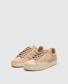 Tom Ford Beige suede sneakers WARWICK J1507LCL423N