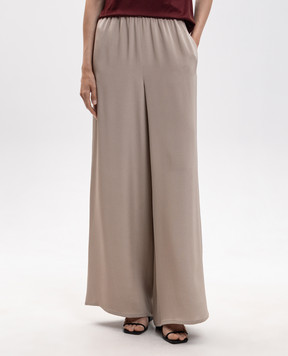 Max Mara Beige silk VOLONTA pants MXMVOLONTA