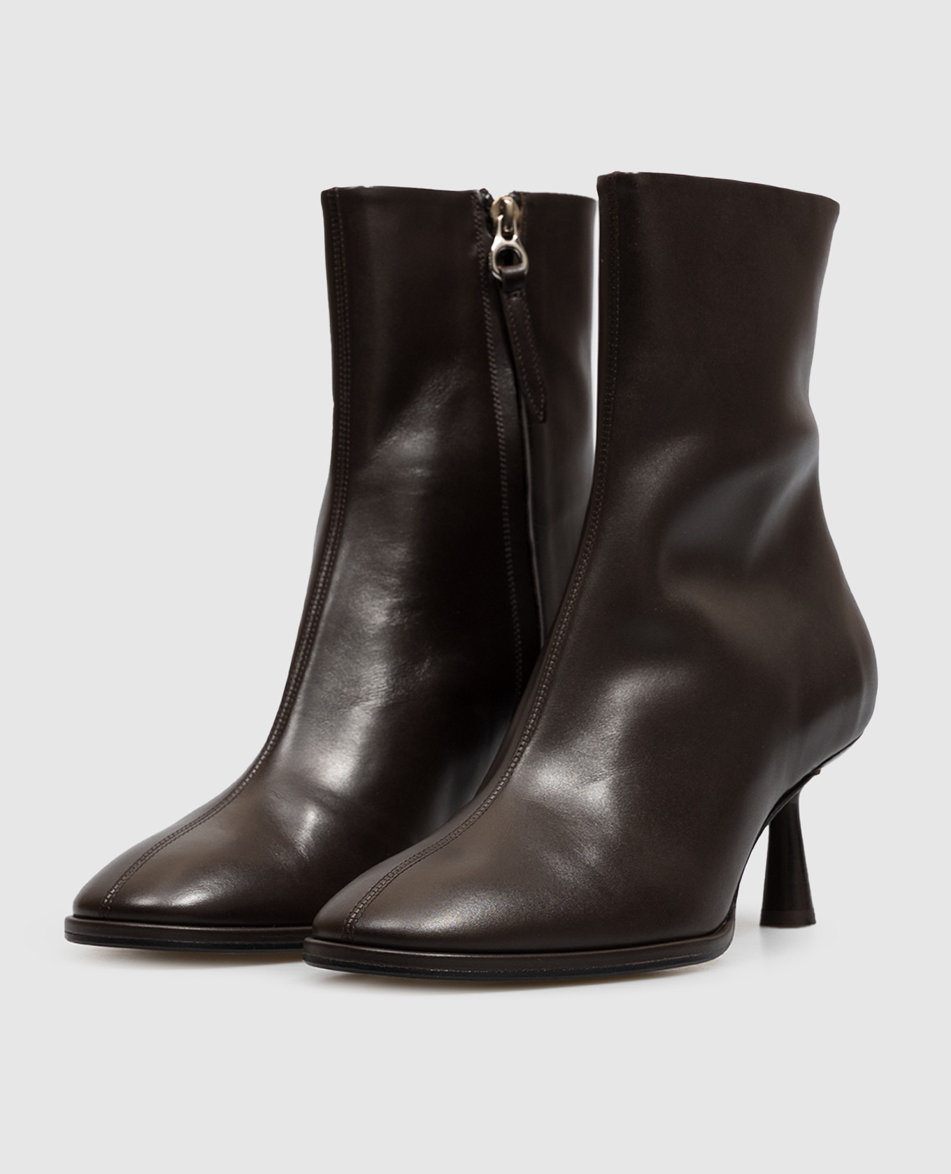 Dorothy brown leather ankle boots Aeyde 2