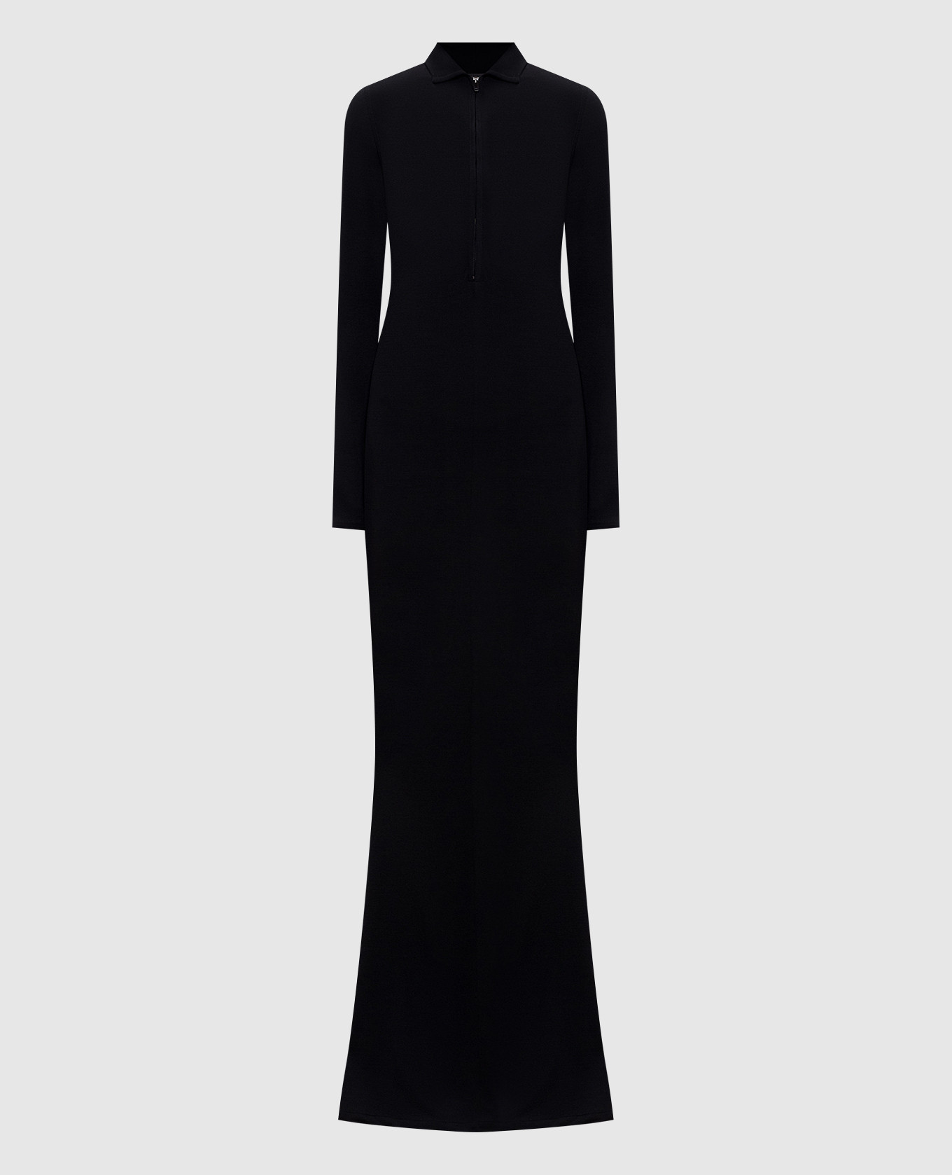 

Black maxi dress with wool Thierry Mugler