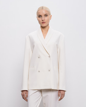 Loulou de Saison Beige double-breasted SANCIA wool jacket SANCIALDS