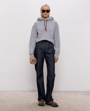 JW Anderson Gray insulated hoodie JW0234PG1902