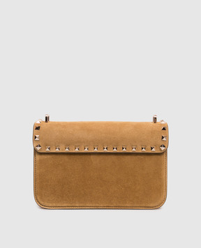 Valentino Brown suede Rockstud crossbody bag 9W2B0T76KQQ