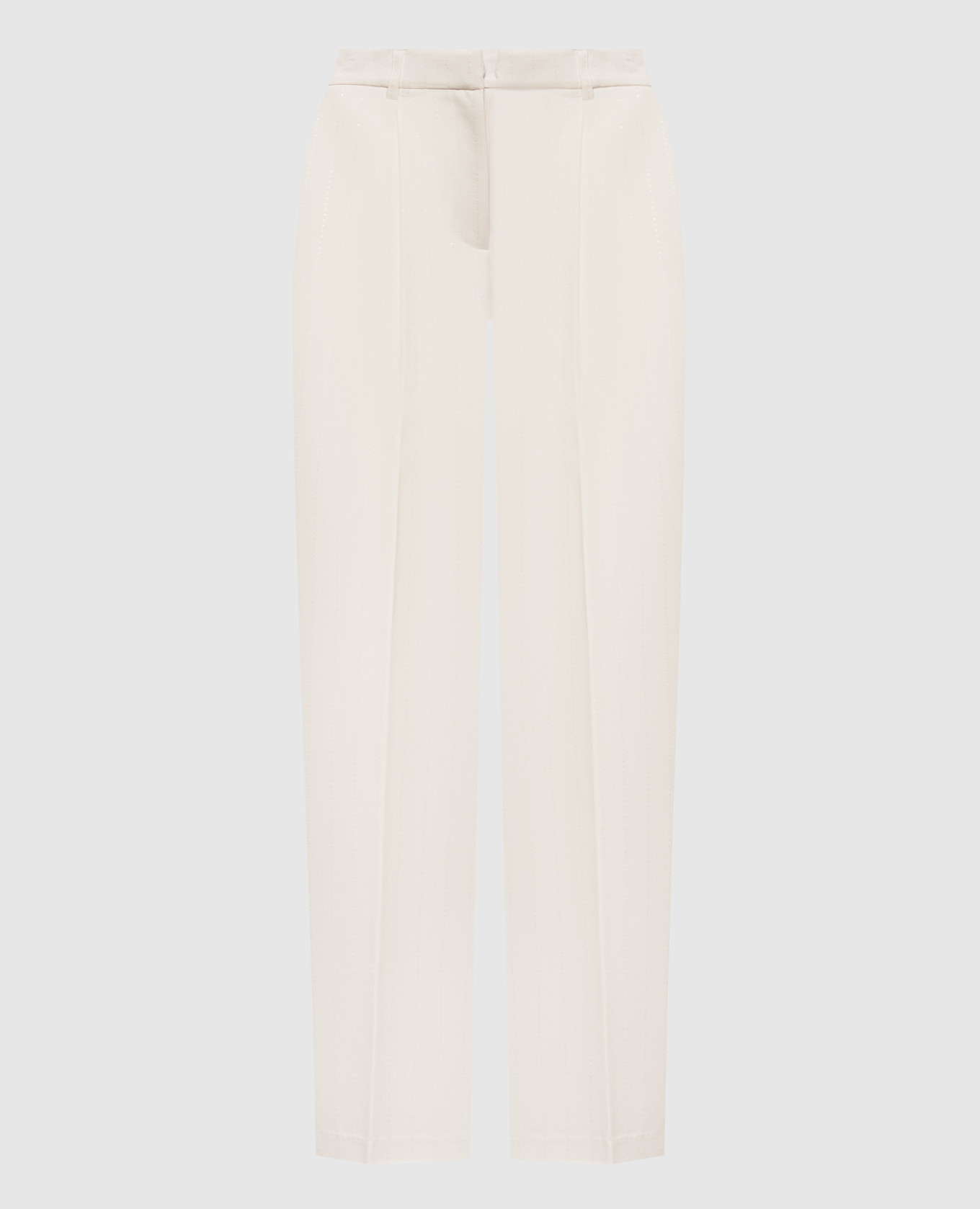 Pantalon ivoire à paillettes
