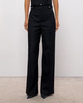 Twinset Navy blue pants with lurex 262TT2531