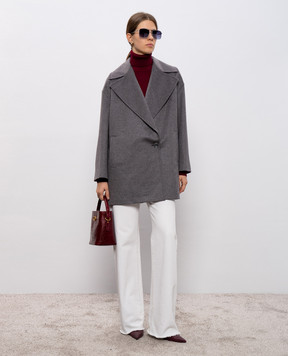 Heresis Gray cashmere coat G5080I560
