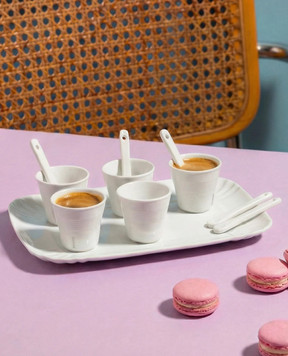 SELETTI White porcelain coffee set Estetico Quotidiano 10100