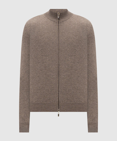 Bruin kasjmier vest