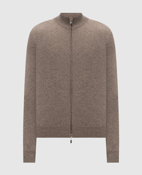 Doriani Cashmere Brown cashmere cardigan 1203010