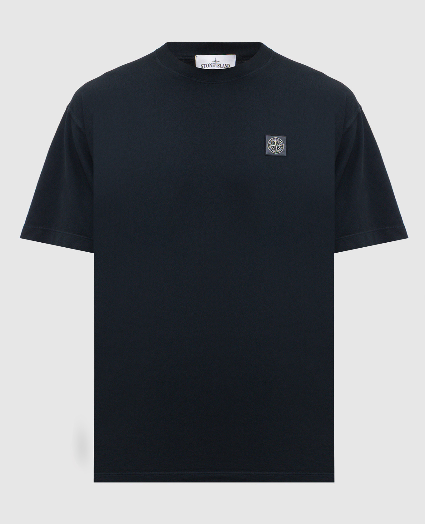 

Blue T-shirt with contrast logo patch Stone Island