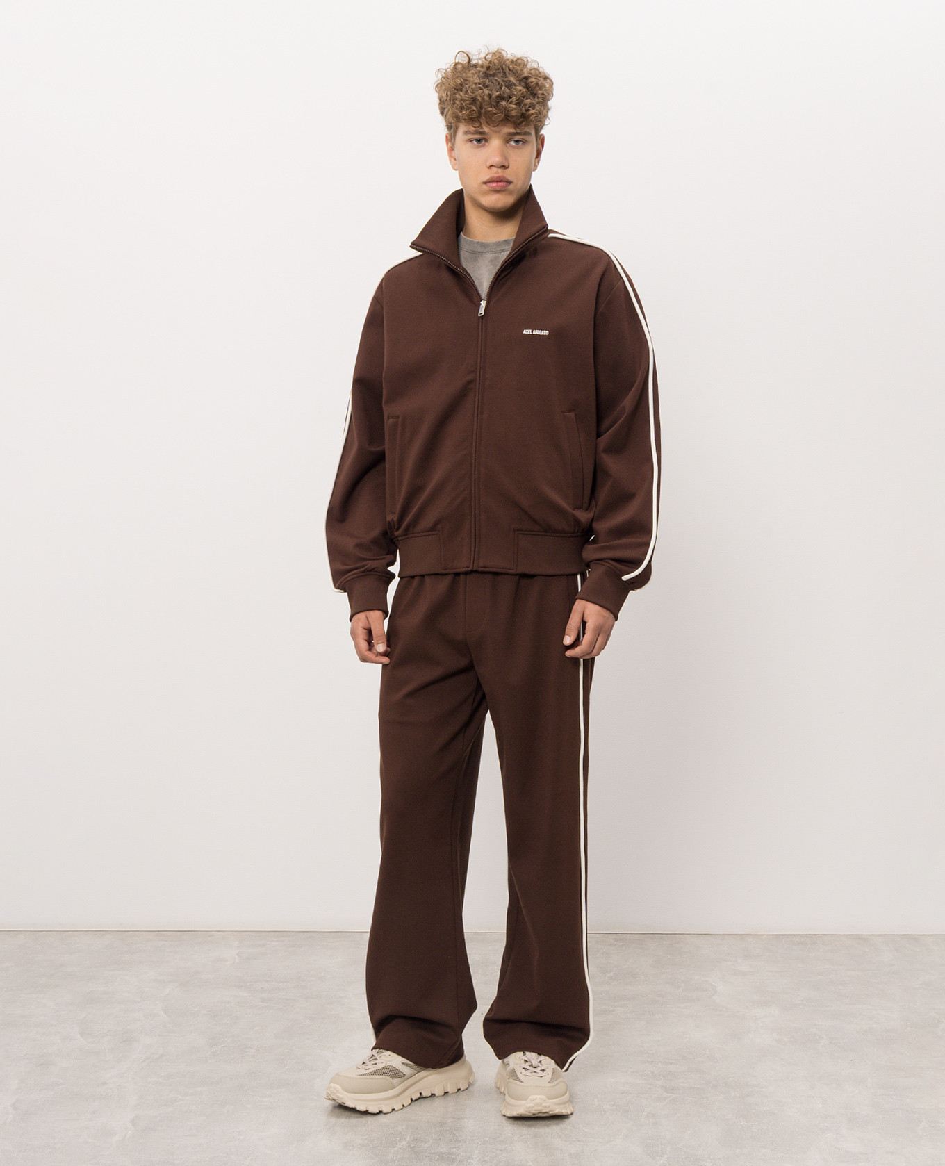 Brown Curb Track Track Jacket Axel Arigato 2