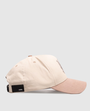 AMIRI Beige cap with monogram embroidery AMSAHE1065