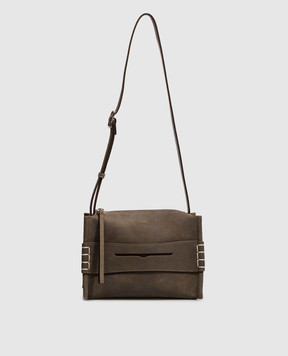 JW Anderson Brown Suede Loafer Crossbody Bag HB0767LA0319
