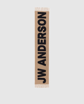 JW Anderson Wool scarf with logo patch SA0011FA0501