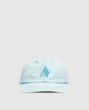 The Attico Blue cap with embroidered emblem 260WAC00041CCC131EM