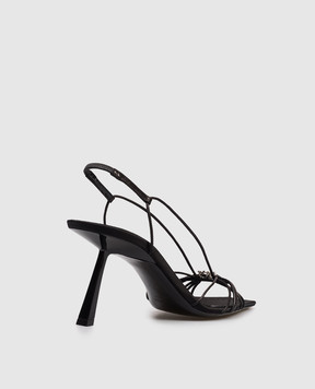Saint Laurent Black leather sandals JERRY 858832AAF2T