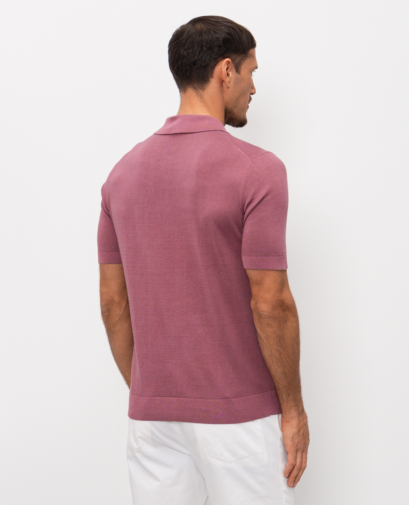 Pink cotton polo shirt Cashmere&Whiskey 4
