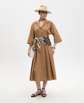 Max Mara Weekend Brown PADANA shirt dress with belt WKDPADANA