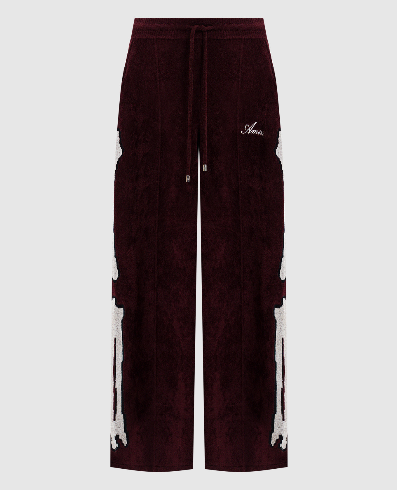 

Burgundy sweatpants with logo embroidery AMIRI