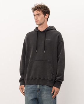 Off-White Gray Rugs Arrow hoodie 44MBB085F26F00J