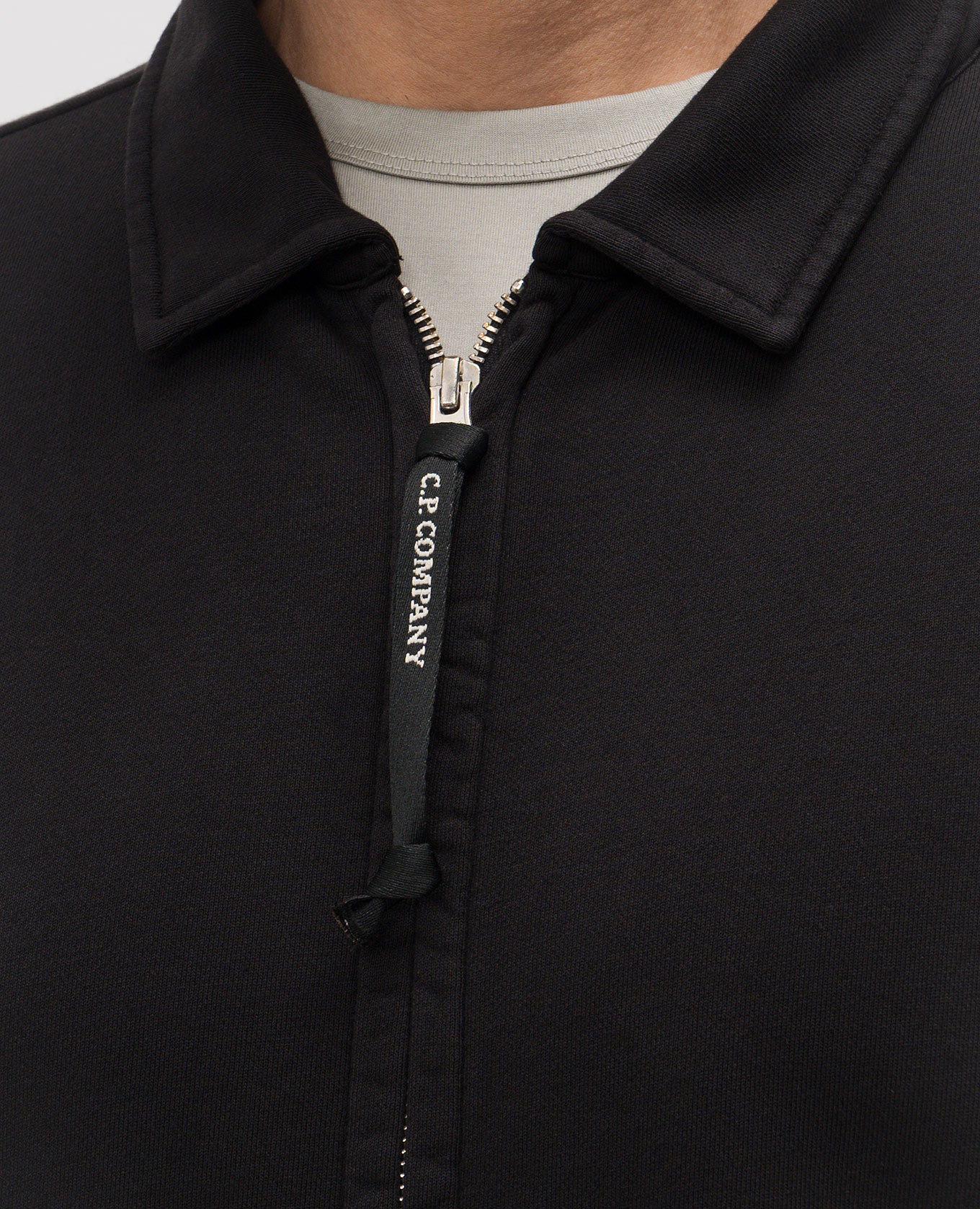 Black sports jacket with logo patch C.P. Company 5