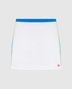 Casablanca White skirt with a patch WSS26SK21801