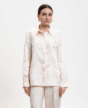 Gabriela Hearst Cruz white silk blouse 3261178S144