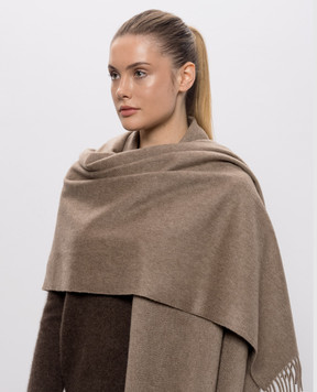 Max Mara BACI brown cashmere stole BACI