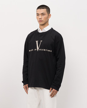 Valentino Black long sleeve with logo print 9V3MG18NBM3