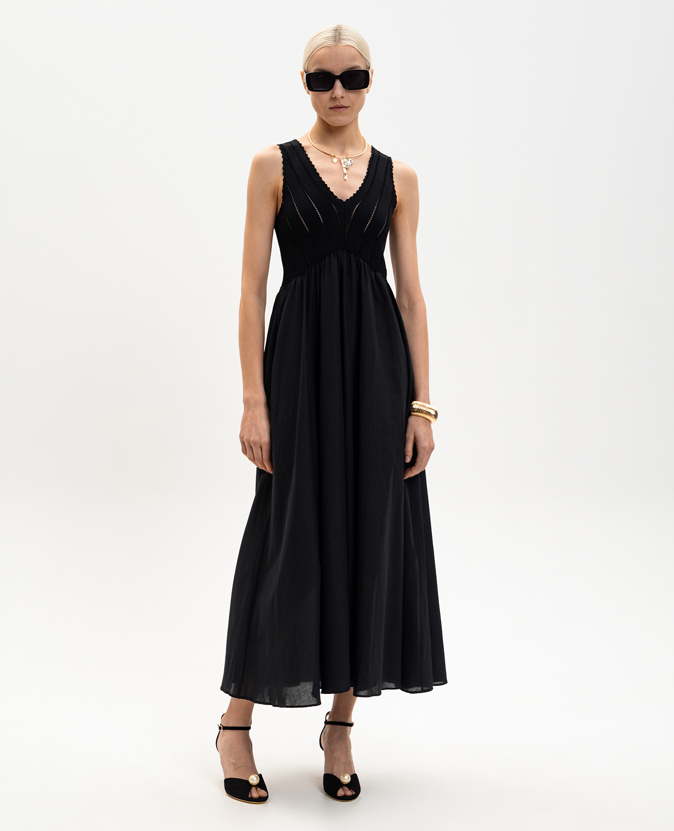

Black midi dress Twinset