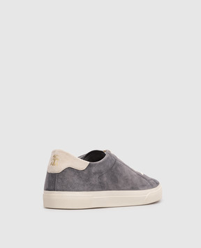 Brunello Cucinelli Gray suede sneakers MZUCHHP330