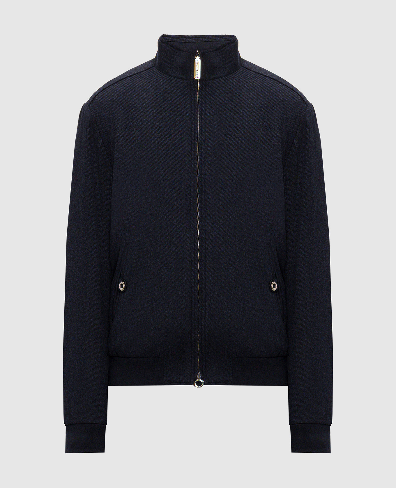 Blue wool and cashmere jacket