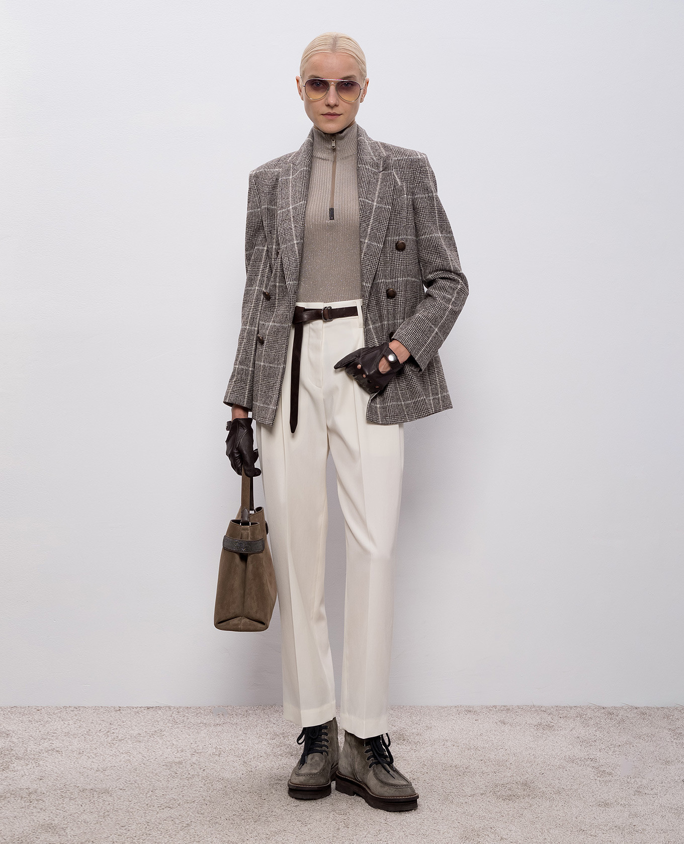 

Beige cashmere and silk sweater Brunello Cucinelli