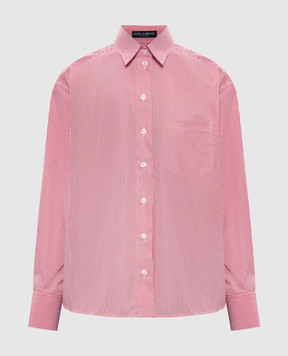 Dolce&Gabbana Red striped shirt F5U06ZFR51L