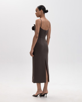 Magda Butrym Brown wool dress DRESS41133726