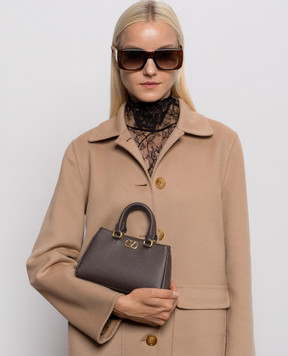 Valentino Brown VLogo mini leather bag 9W2P0BA9SNP