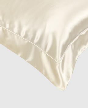 Fazzini Beige silk pillowcase LAGFEDS50X800