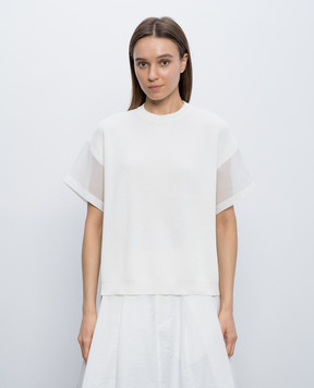 Brunello Cucinelli White knitted T-shirt M19259500
