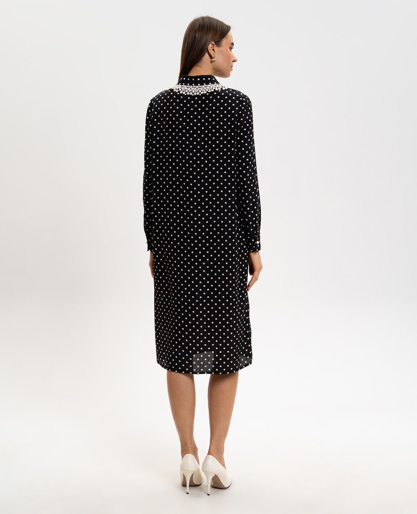 

Black polka dot shirt dress Valentino