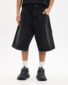 Vetements Black denim Bermuda shorts ME76DP095B1