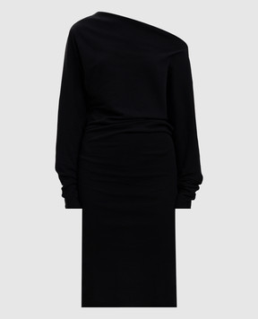 Ann Demeulemeester Black midi dress Bila B0013842FA045
