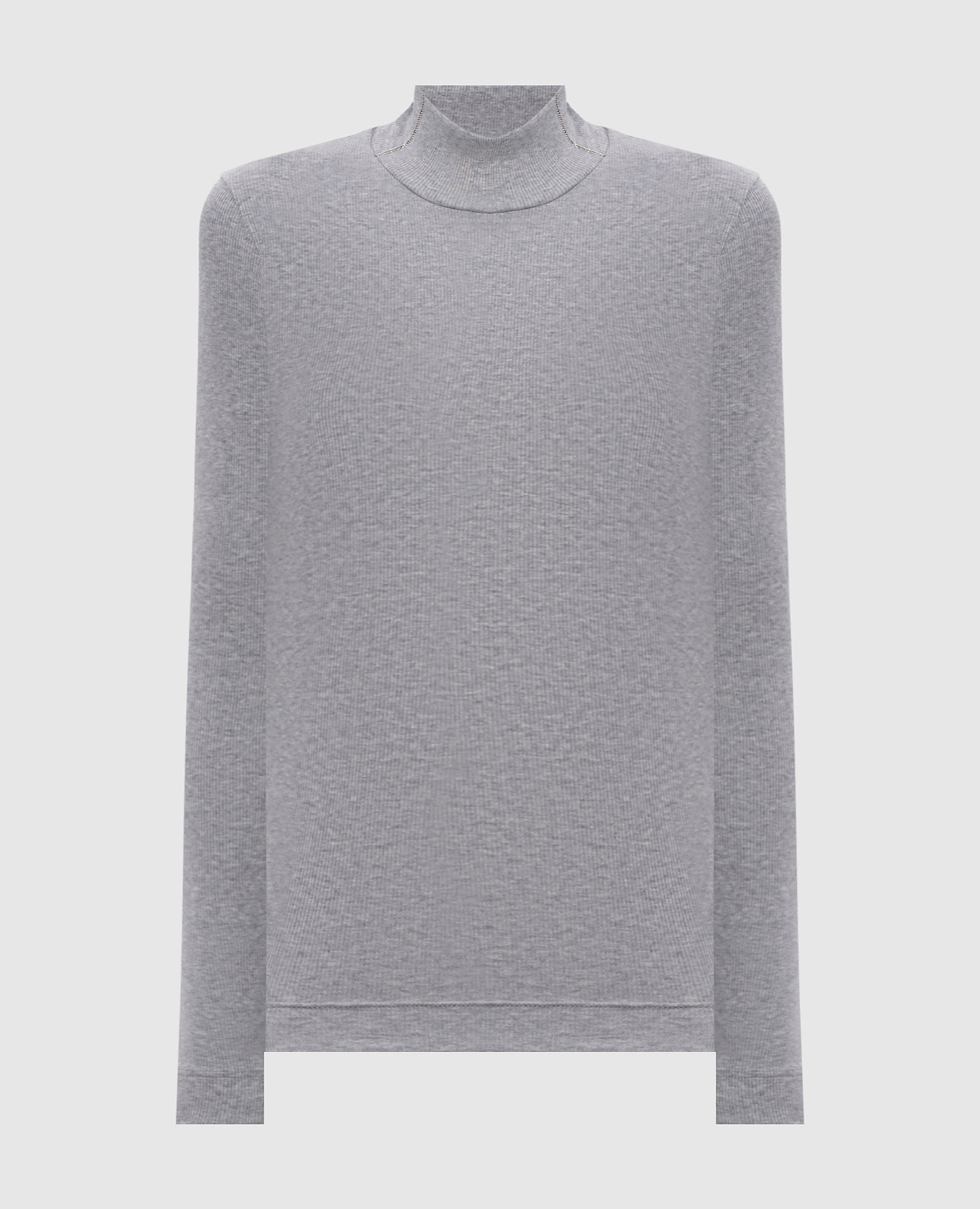 

Grey ribbed golf Peserico