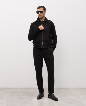 Tom Ford Black combination jacket KZF012YMW136