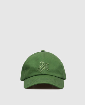 Vilebrequin Green cap with emblem CSNU2401