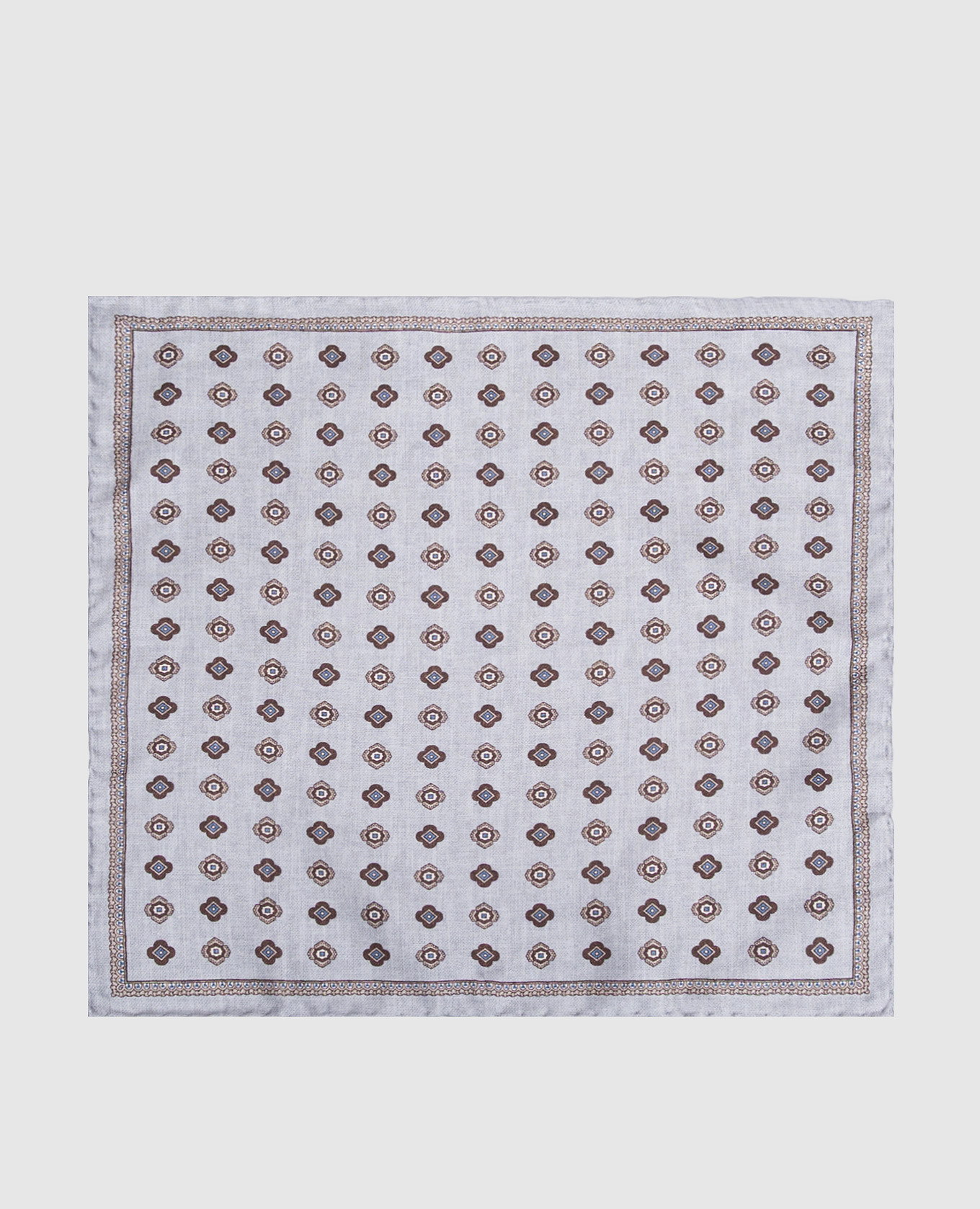 Reversible printed silk pachet scarf