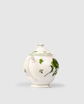 Geminiano Cozzi 1765 White porcelain teapot Rosa Rosae SKBBU3369019