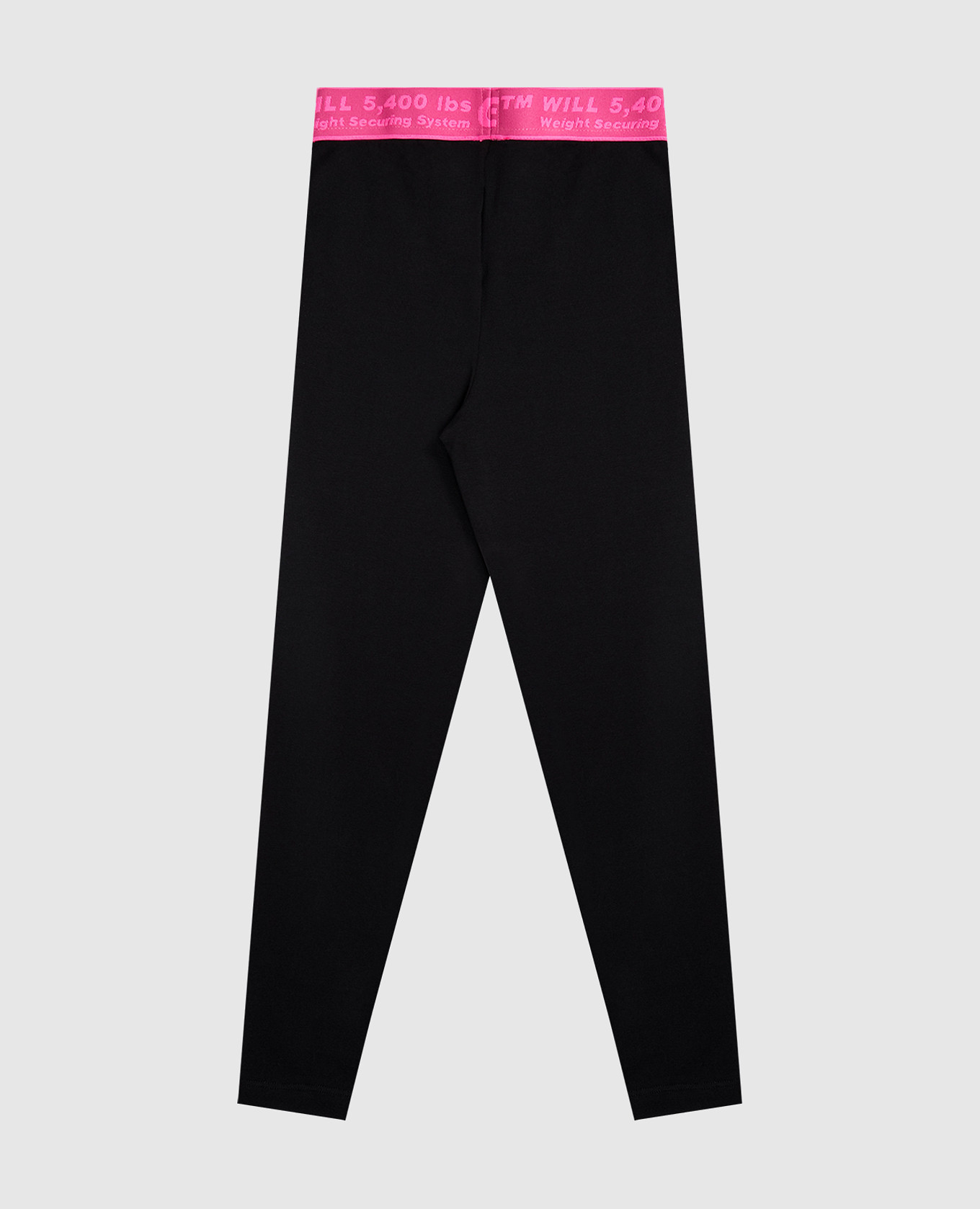 Children's black leggings with logo print Off-White 2