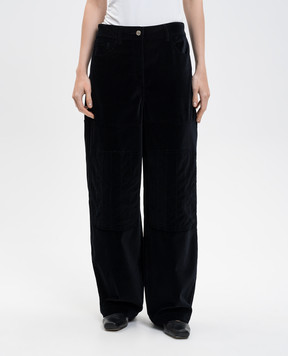 Twinset Black velvet pants 252AT2161