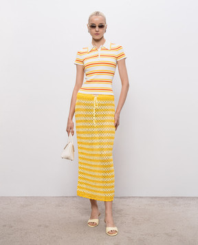 Simkhai Welles yellow knitted skirt 3263025SW