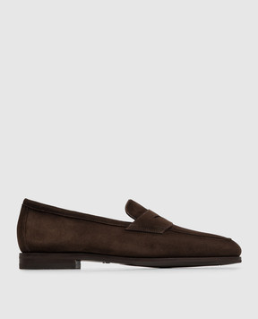 Santoni Brown suede loafers WUNY72357SI9NAEA